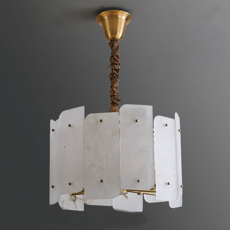 Alabaster Lorry Round Chandelier