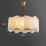 Alabaster Lorry Round Chandelier