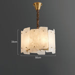Alabaster Lorry Round Chandelier