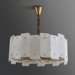 Alabaster Lorry Round Chandelier