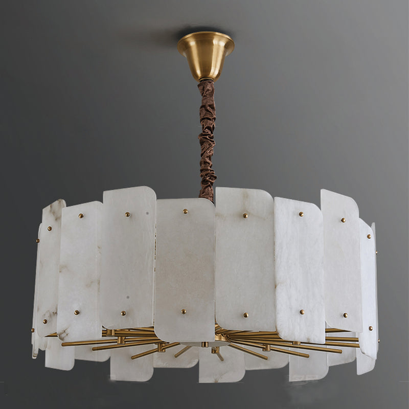 Alabaster Lorry Round Chandelier