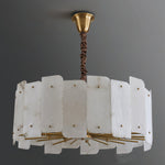 Alabaster Lorry Round Chandelier
