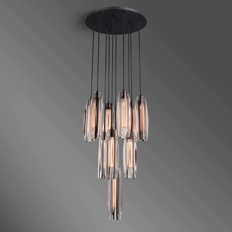 Chartier Precision Crystal Round Chandelier