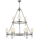Nove Classic Two-Tier Ring Chandelier