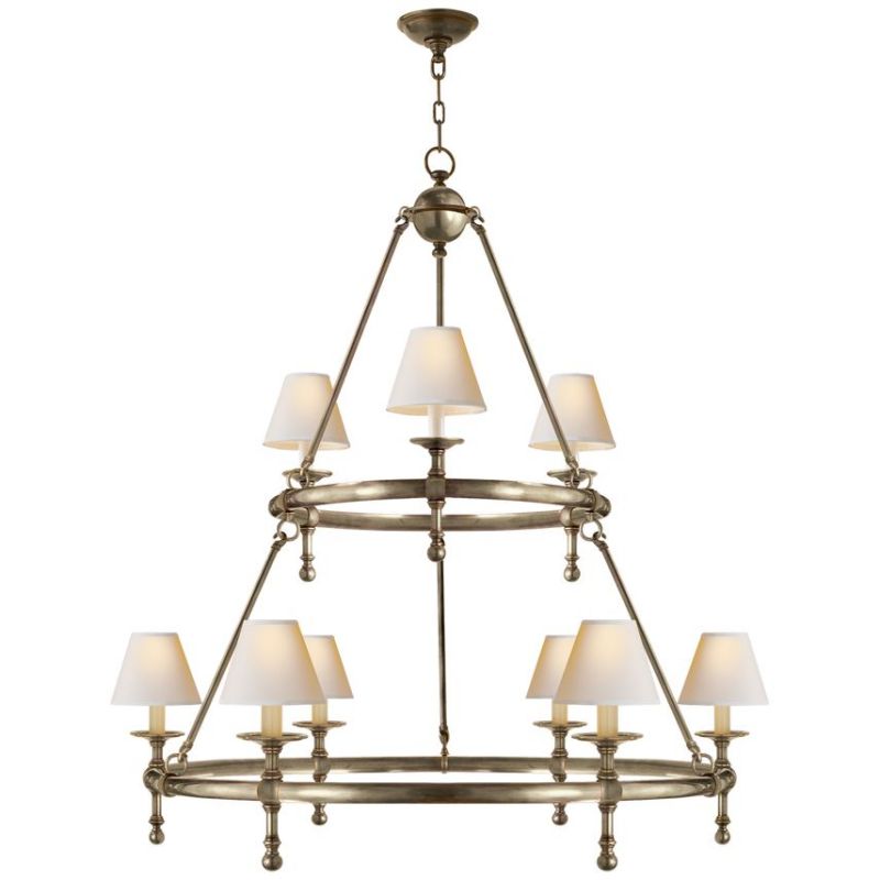 Nove Classic Two-Tier Ring Chandelier