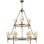 Nove Classic Two-Tier Ring Chandelier