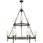 Nove Classic Two-Tier Ring Chandelier