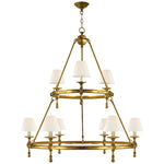 Nove Classic Two-Tier Ring Chandelier