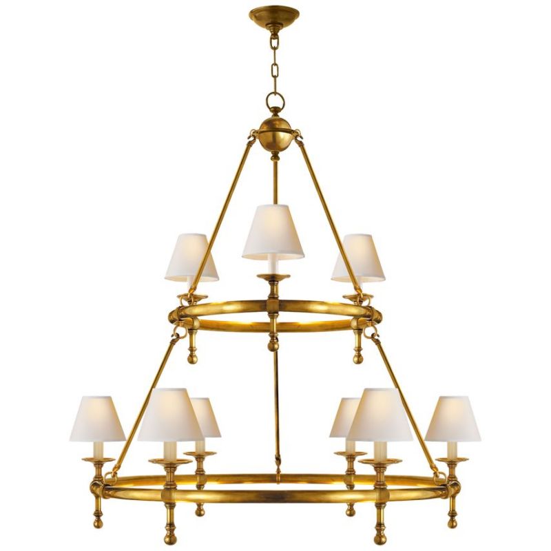 Nove Classic Two-Tier Ring Chandelier
