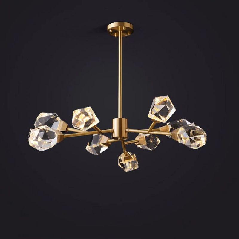 Angle Faceted Crystal Modern Chandelier