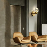 Angle Faceted Crystal Wall Sconce