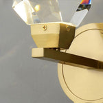 Angle Faceted Crystal Wall Sconce