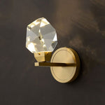 Angle Faceted Crystal Wall Sconce