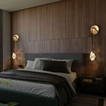 Angle Faceted Crystal Cord Wall Sconce