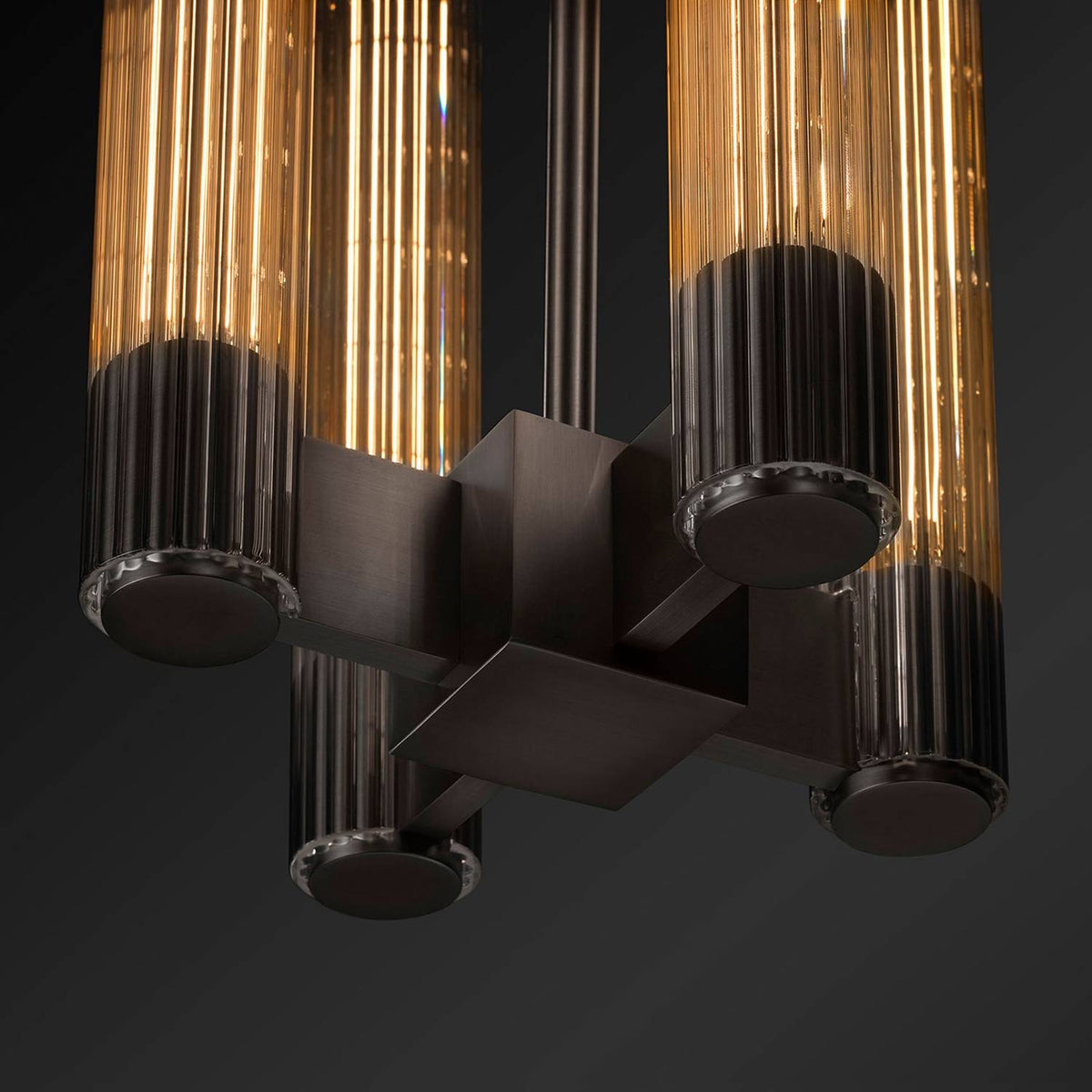 Vallon Etched Glass Pendant Light