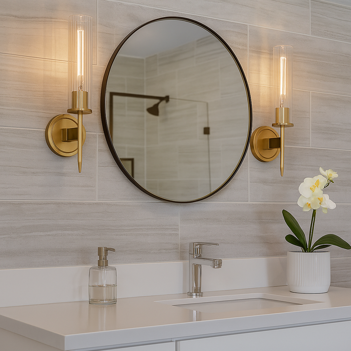 Vallon Channel Glass Wall Sconce