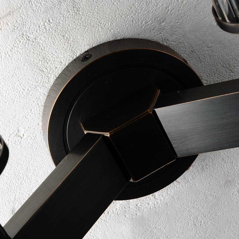 Vallon Channel Glass Double Wall Sconce