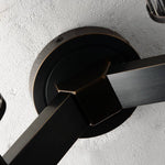 Vallon Channel Glass Double Wall Sconce