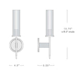 Vallon Channel Glass Wall Sconce