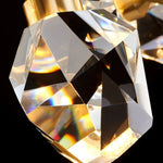 Angle Faceted Crystal Linear Chandelier