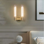 Vallon Etched Glass Double Wall Sconce