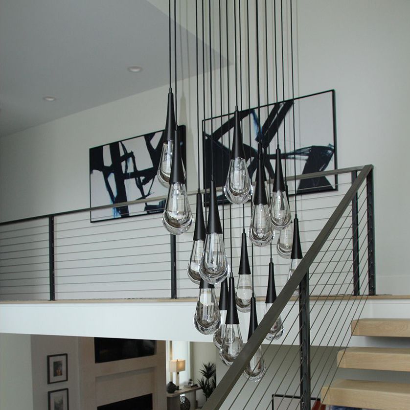 Water Drop Liquid Round Chandelier