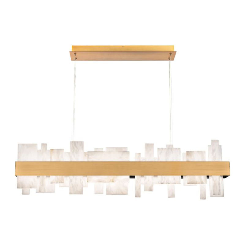 Alabaster LED Linear Chandelier - Lamplives