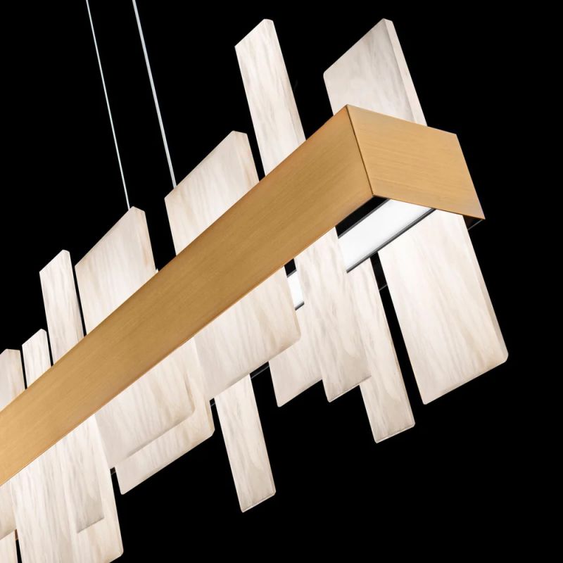 Alabaster LED Linear Chandelier - Lamplives