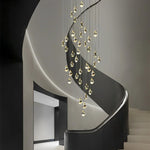 Angle Faceted Crystal Prisms Chandeliers For Staircase