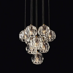 Boule De Crystal Round Cluster Chandelier 14"