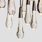 Soltaire Raindrop Glass Round Chandelier