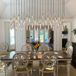 Soltaire Raindrop Crystal Linear Chandelier
