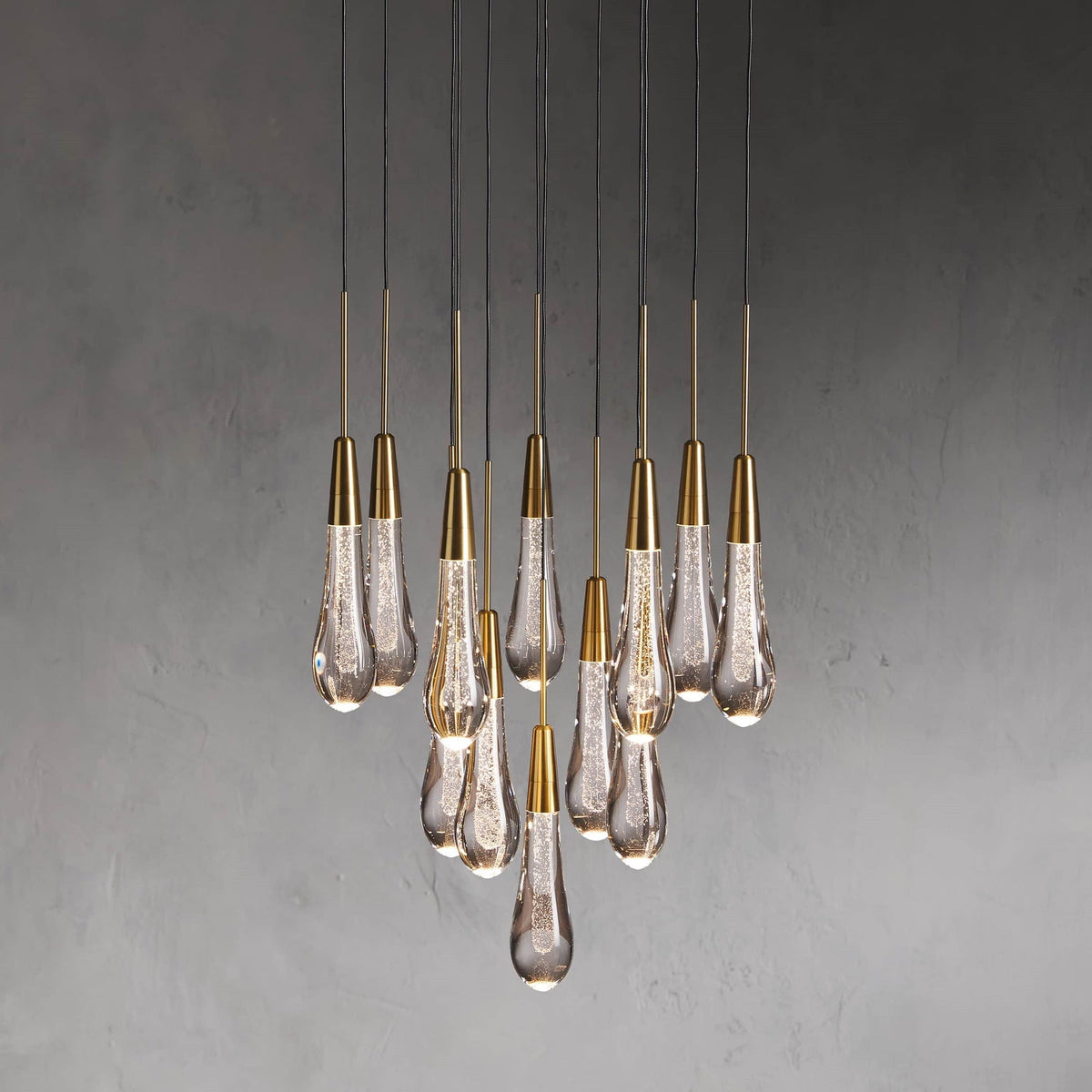 Soltaire Raindrop Crystal Round Chandelier