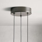 Soltaire Raindrop Crystal 3-Light Round Pendant