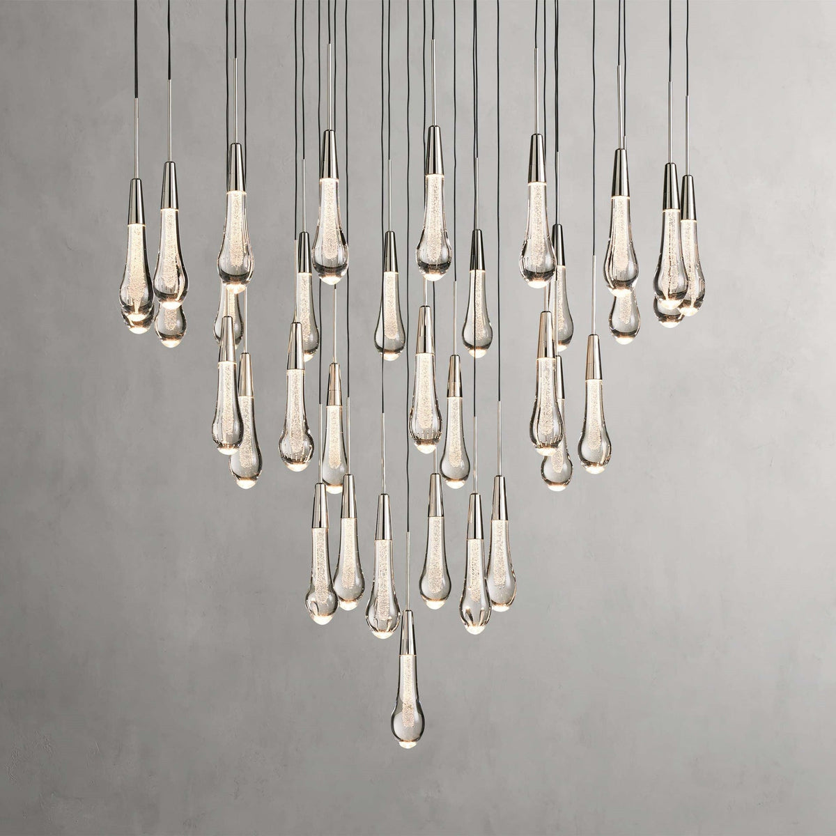 Soltaire Raindrop Crystal Round Chandelier