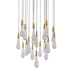 Soltaire Raindrop Crystal Round Chandelier