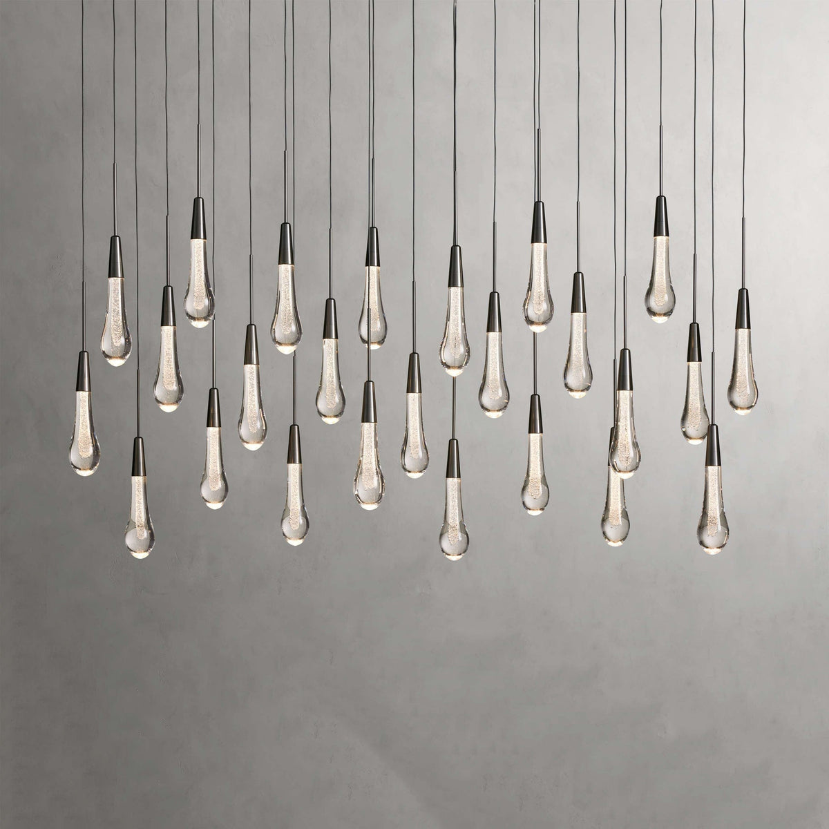 Soltaire Raindrop Crystal Linear Chandelier