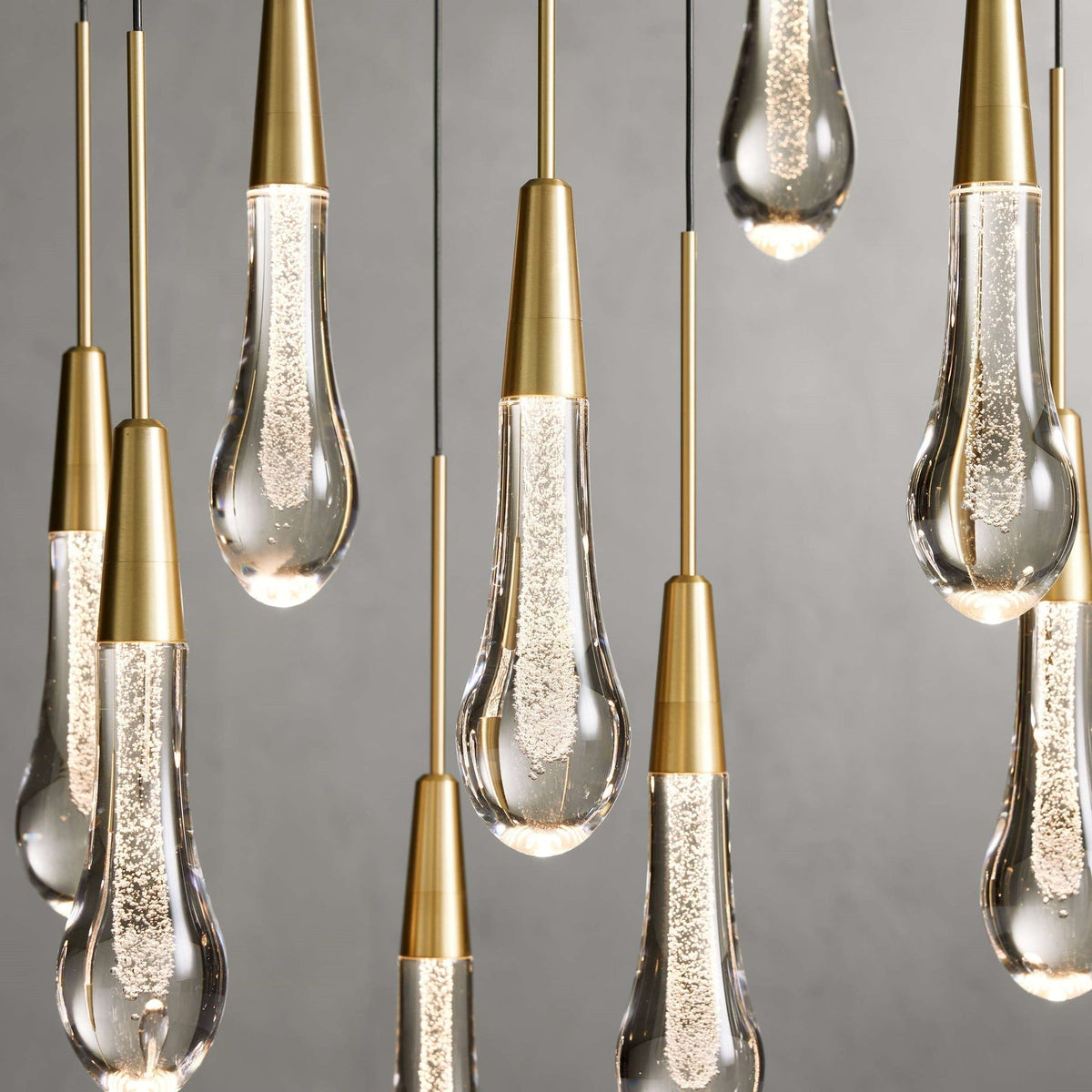 Soltaire Raindrop Crystal Linear Chandelier