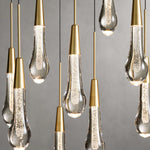 Soltaire Raindrop Crystal Linear Chandelier
