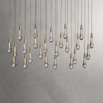 Soltaire Raindrop Crystal Linear Chandelier