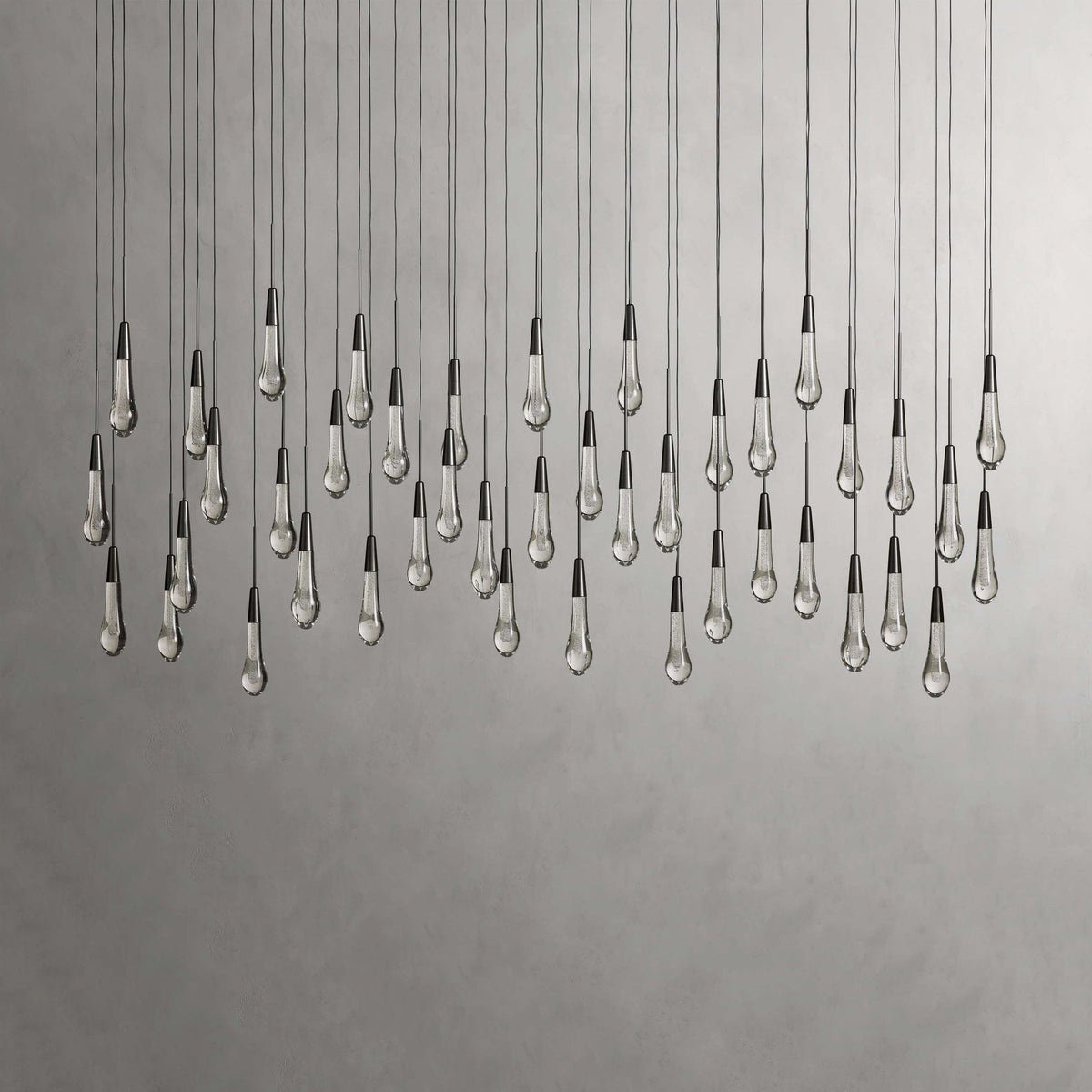 Soltaire Raindrop Crystal Linear Chandelier