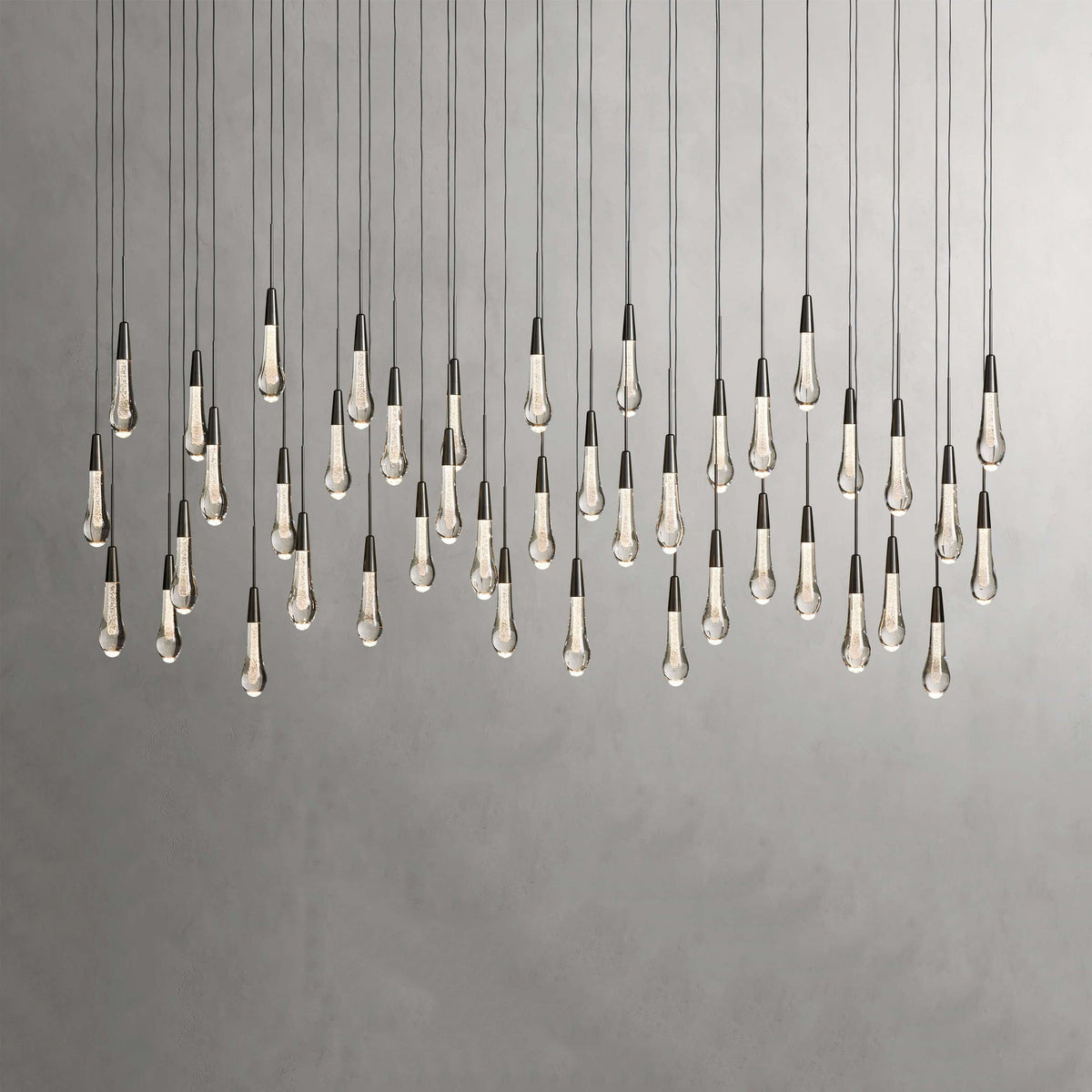 Soltaire Raindrop Crystal Linear Chandelier