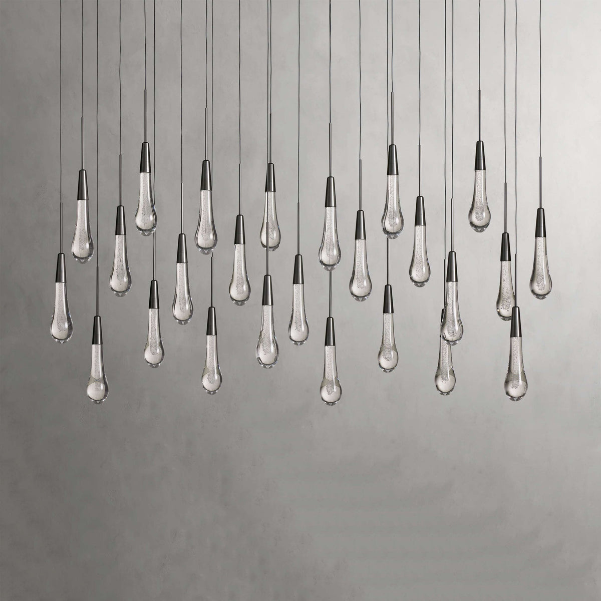 Soltaire Raindrop Crystal Linear Chandelier