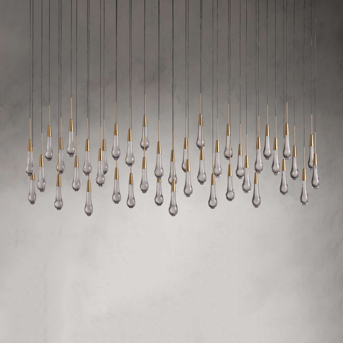 Soltaire Raindrop Crystal Linear Chandelier