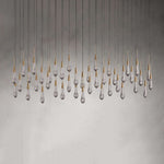 Soltaire Raindrop Crystal Linear Chandelier