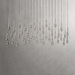 Soltaire Raindrop Crystal Linear Chandelier