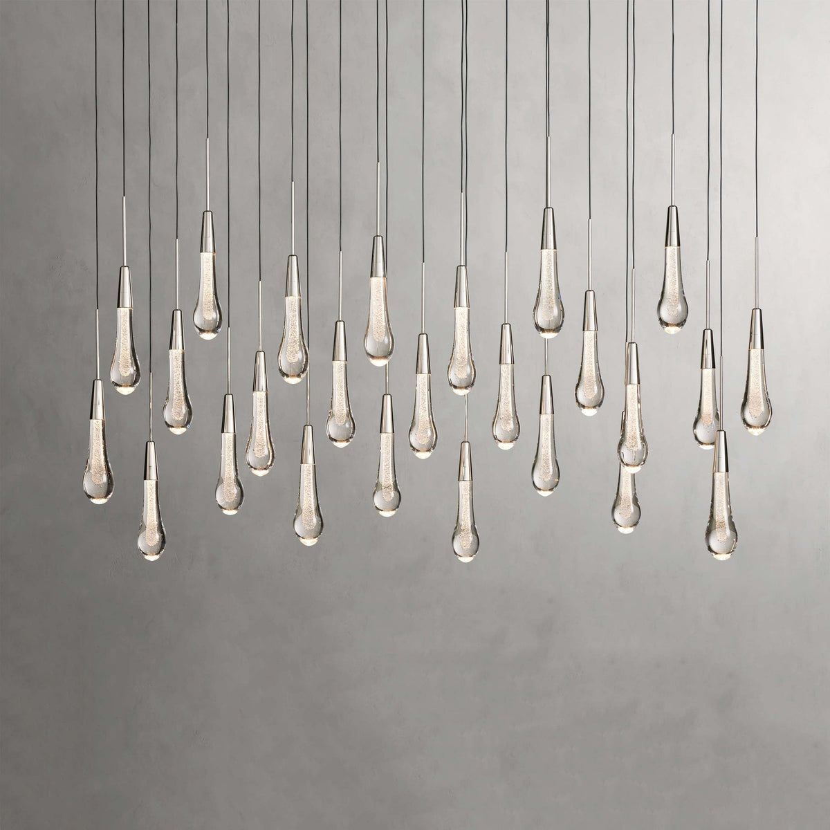 Soltaire Raindrop Crystal Linear Chandelier