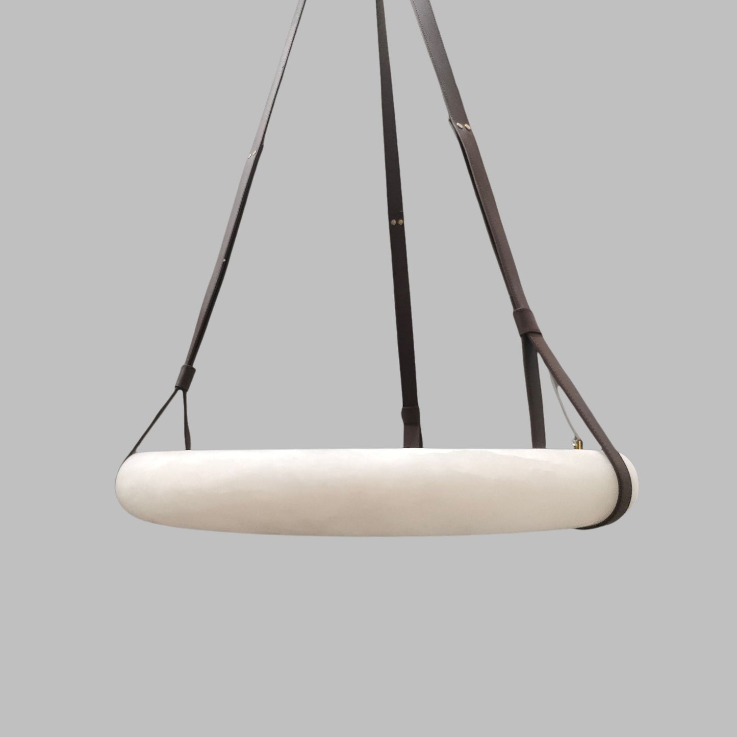 Isidore Leather Alabaster Chandelier