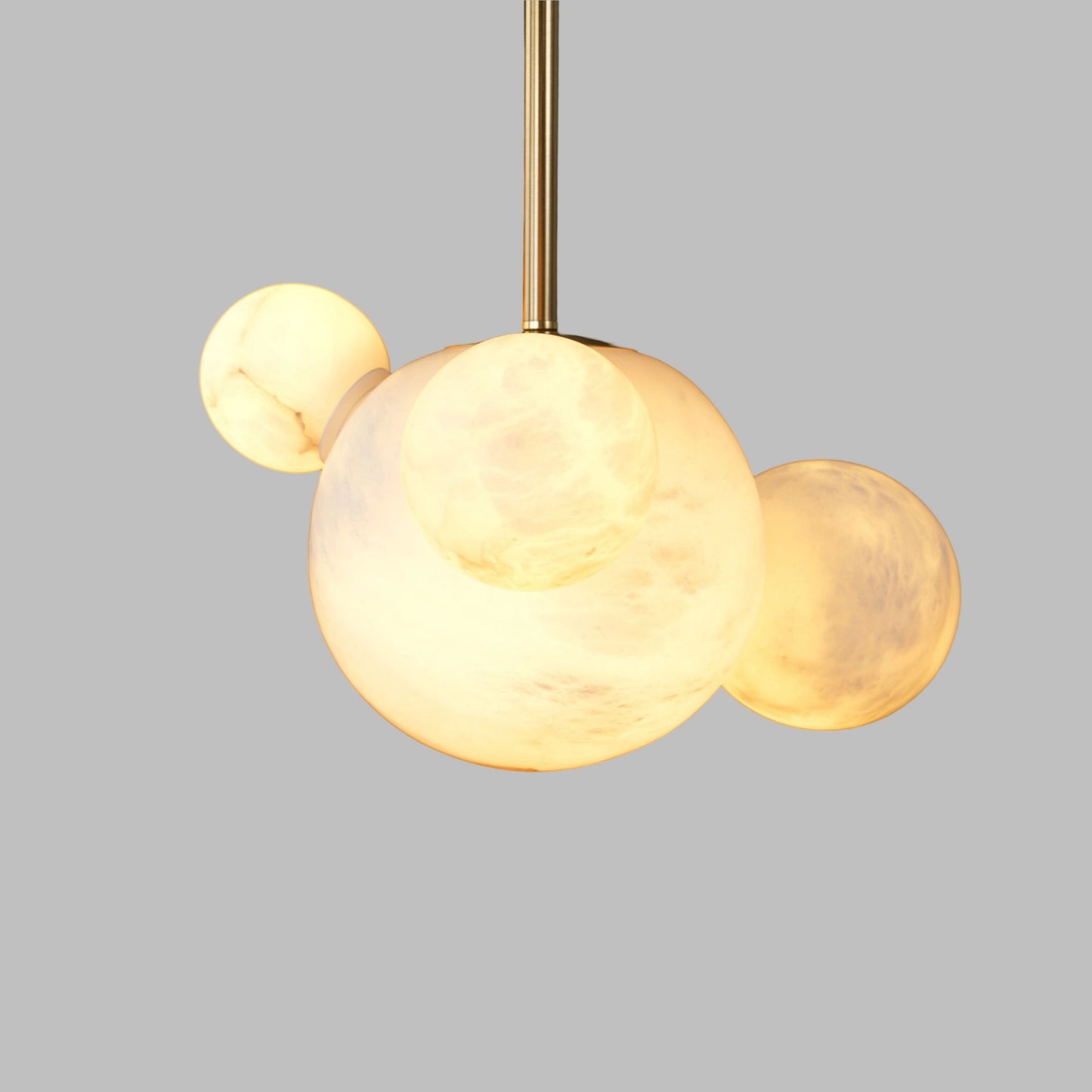 Vintage Alabaster Cluster Suspension Light