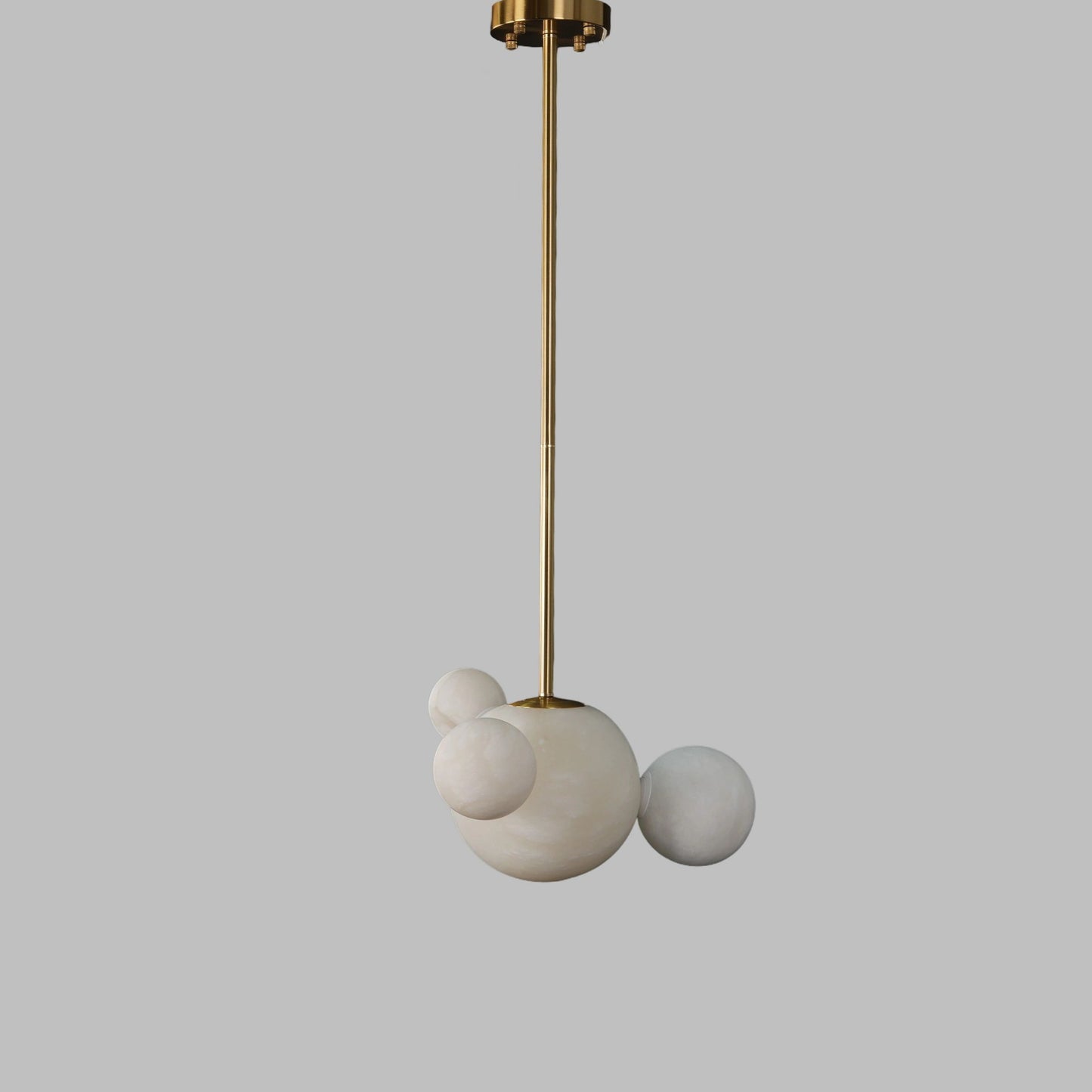 Vintage Alabaster Cluster Suspension Light